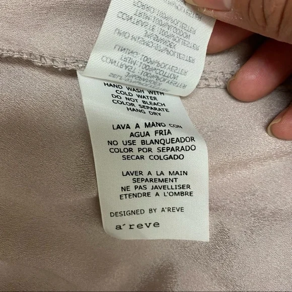 A’Reve Light Lilac Chiffon Floral Lace Dress Sz S - Picture 11 of 11